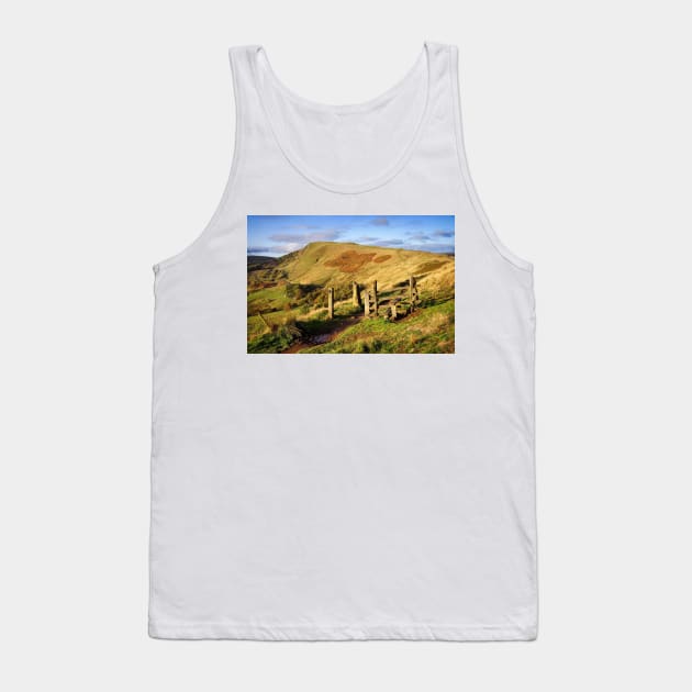 Footpath to Mam Tor Tank Top by galpinimages